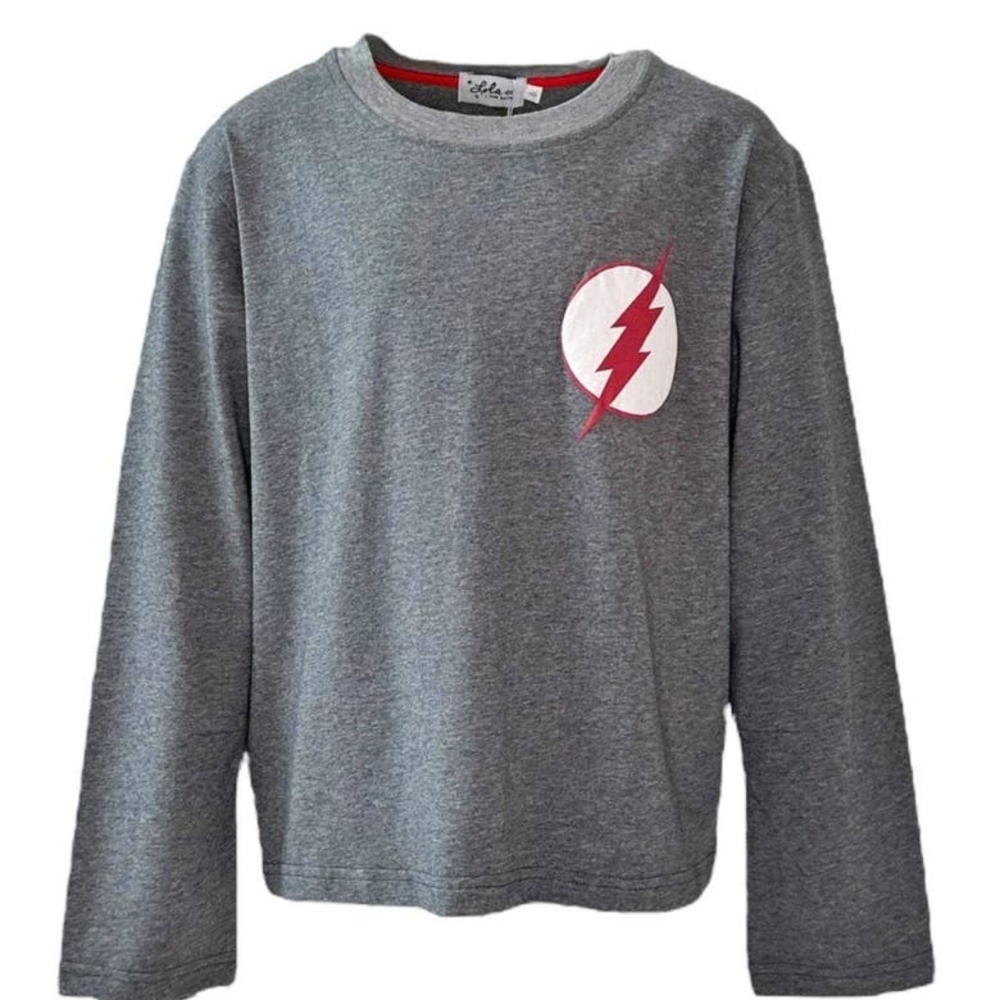 Lola + The Boys Flash Athletic Grey Sweatshirt Size 2T BNIB